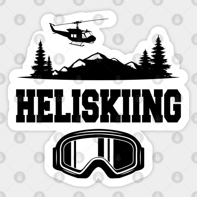 Heliskiing Sticker by KC Happy Shop